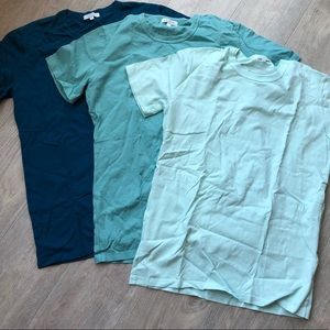 Gustin Heavyweight T-Shirt 3-Pack Ocean Collection - M